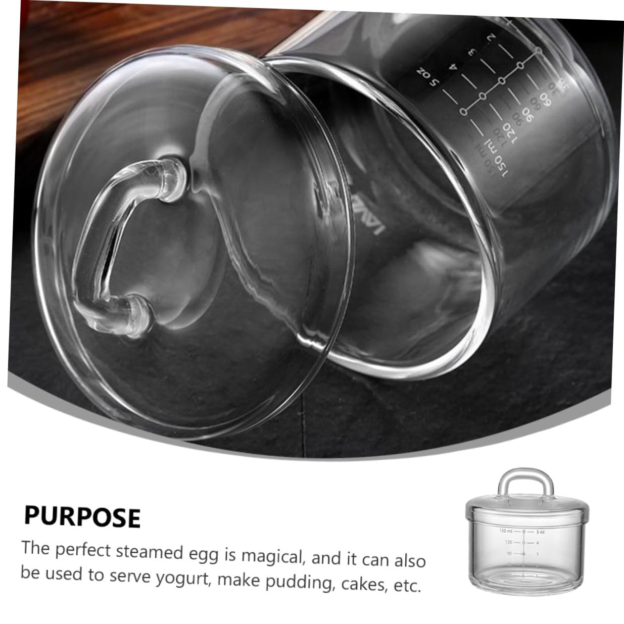 PRETYZOOM 3 Piezas Bol de Vidrio para Cocinar al Vapor con Tapa Resistente al Calor para Alimentación Infantil Transparente Multifuncional para Uso Doméstico y Actividades Diversas