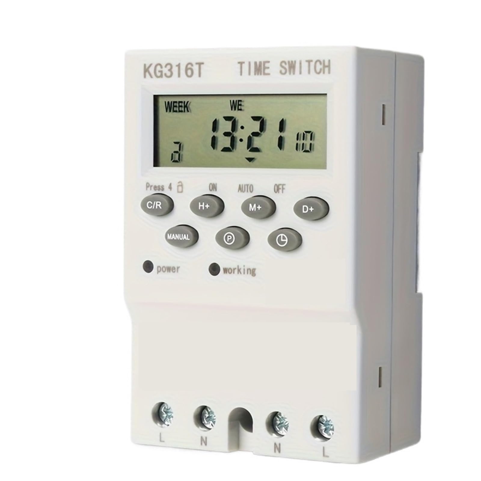 1pcs 30A Timer 220V, control switch module, set to seconds, 32 groups of timer on and off light, for water pump