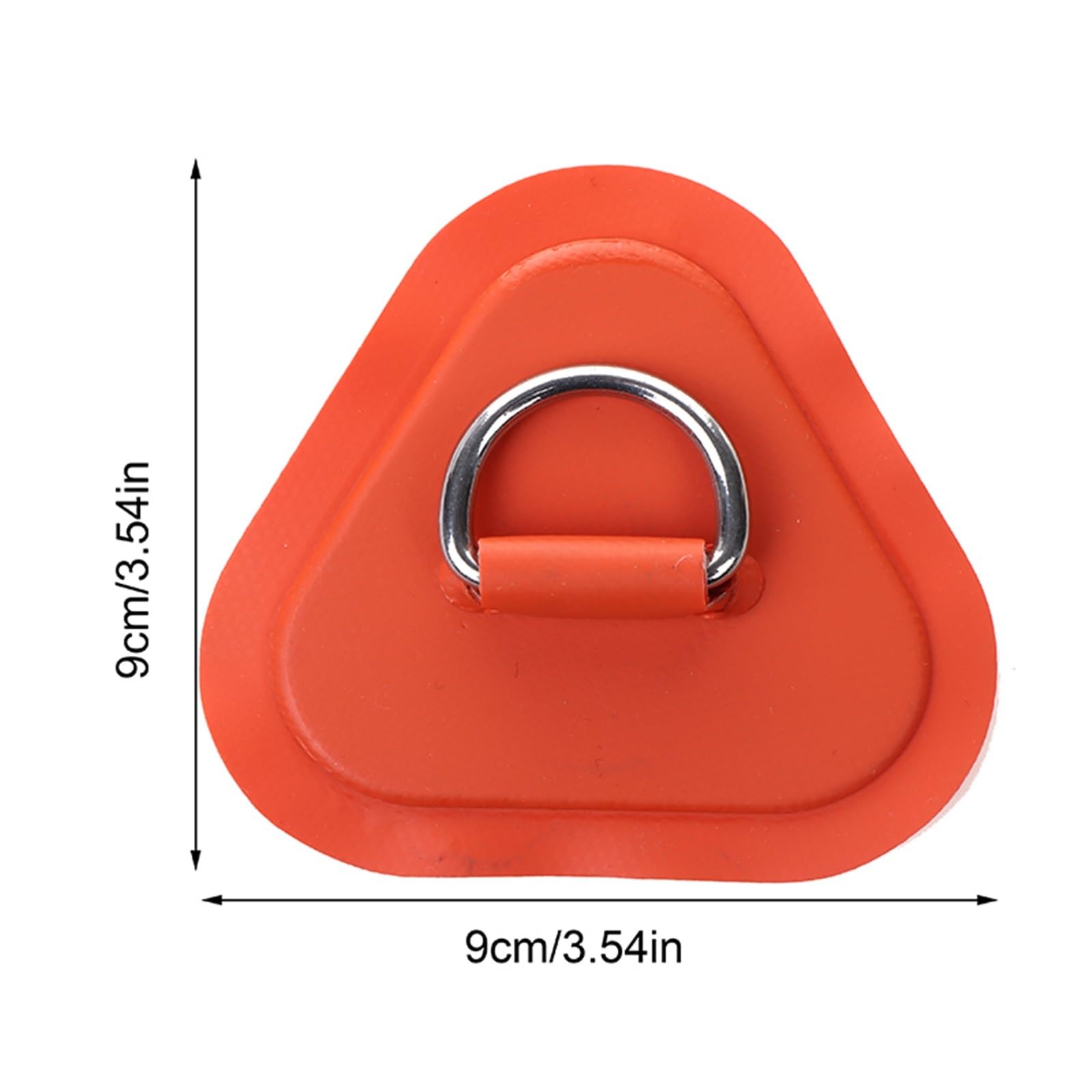Kajak Deck Loop 10PC Surfboard Schlauchboot Boot PVC Patch mit Edelstahl Dreieck D-Ring Aufblasbares Kanu Deck Takelage für Kajak Kanu Boot Angeln Zubehör