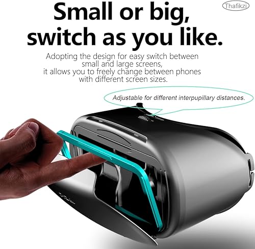 Miniatura 2 de VR Headset Virtual Reality Glasses Compatible with iPhoneAndroid New Goggles for 3D VR Movies Universal VR Gear Compatible 5-7 Inch Soft Comfortable