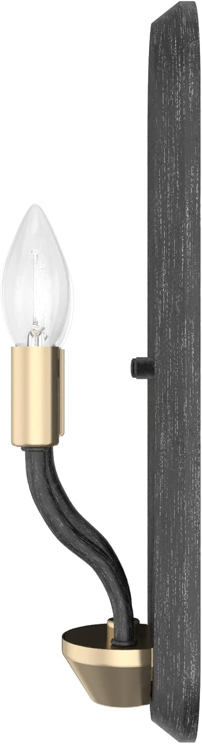 Hunter - Merlin 2-Light Rustic Iron, Industrial Style, Dimmable, Small Sconce Light for Bedrooms, Kitchens, Foyers, Bathrooms - 19801