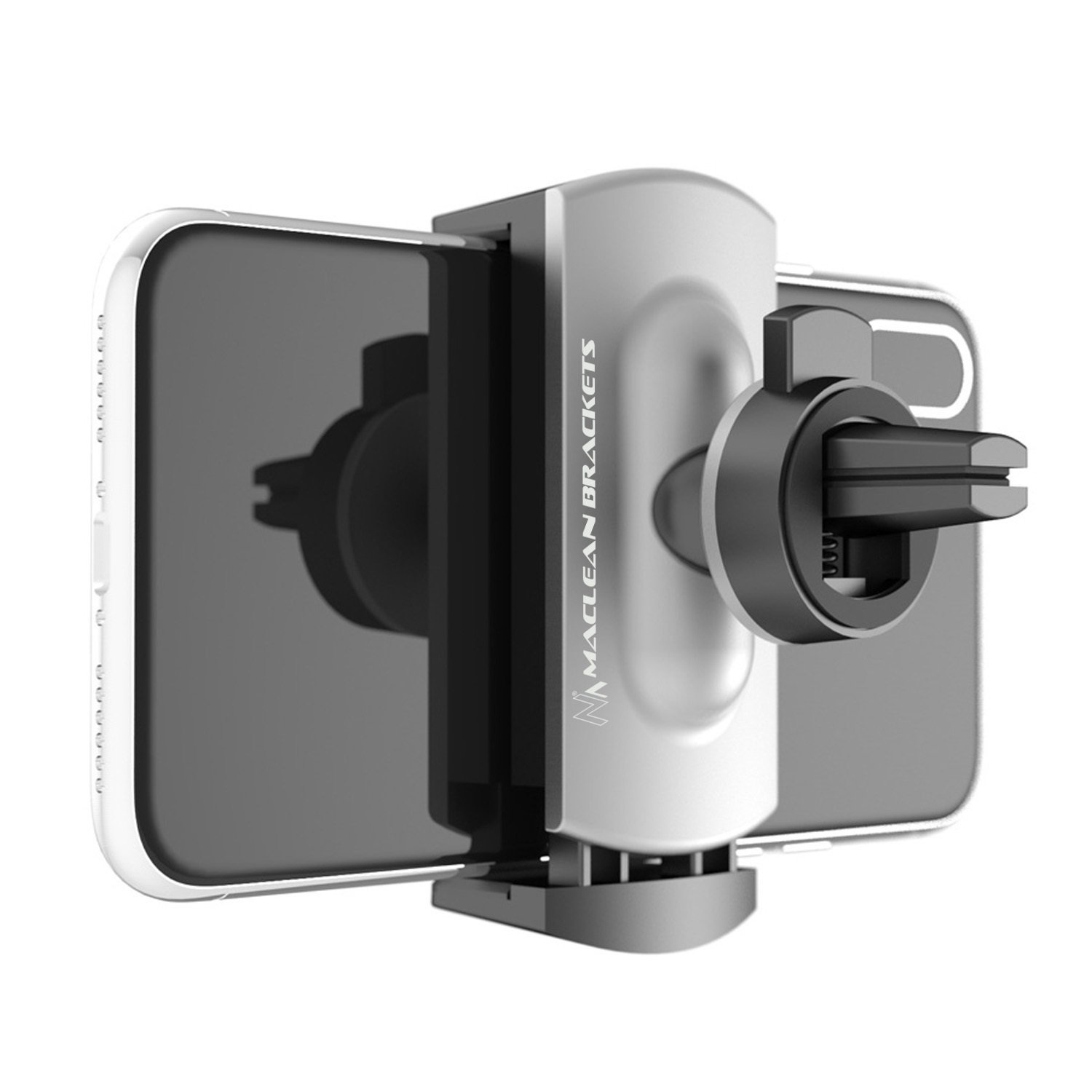 Maclean MC-782 seria Comfort uniwersalny samochodowy uchwyt na smartfon samochodowy uchwyt na telefon komórkowy 360° 58-87 mm montaż gniazda CD (magnetyczny)