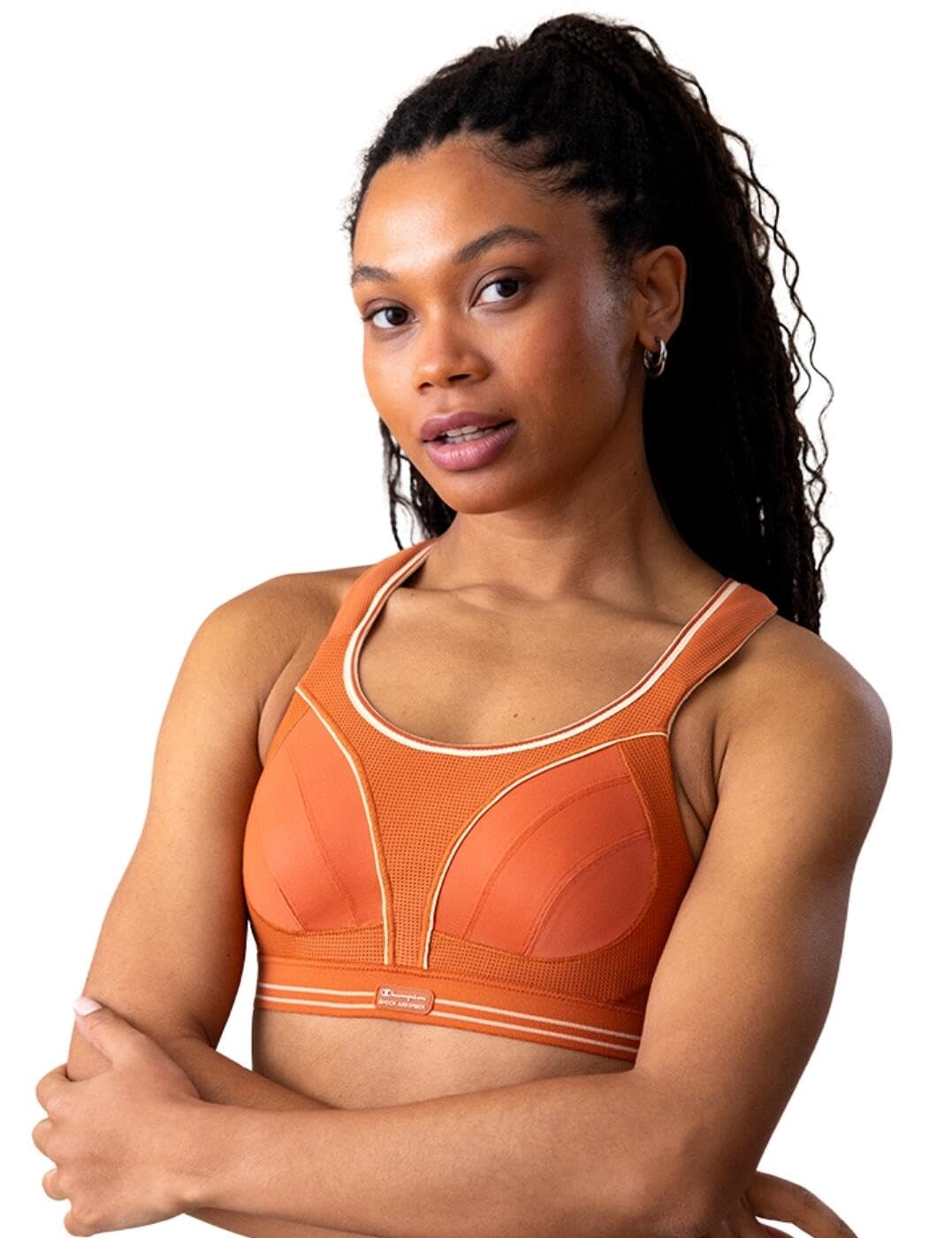 Champion Women's W - Shock Absorber Ultimate Run Bra, Orange (OS058), 65G