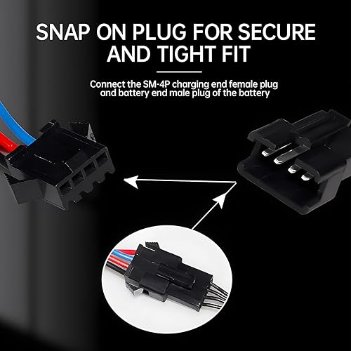 Miniatura 4 de 2PCS 7.4V 500mA 2S Battery USB Charging Cable with SM-4P Reverse Plug Connector for EC16 DE85 HM202 RC Toy Car,Off-Road Vehicle, M416 Electric Gel