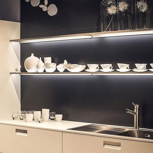 Miniatura 6 de JOYLIT Tira de luz LED blanca de 24 V, 4500 lúmenes, listada por UL, 2835, 300 LED, 16.4 pies, 6000 K, tiras de luz diurna flexibles y regulables,