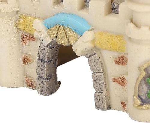 Miniatura 6 de Zerodis Castillo de resina de acuario cueva ocultar casa, decoraciones coloridas de los peces