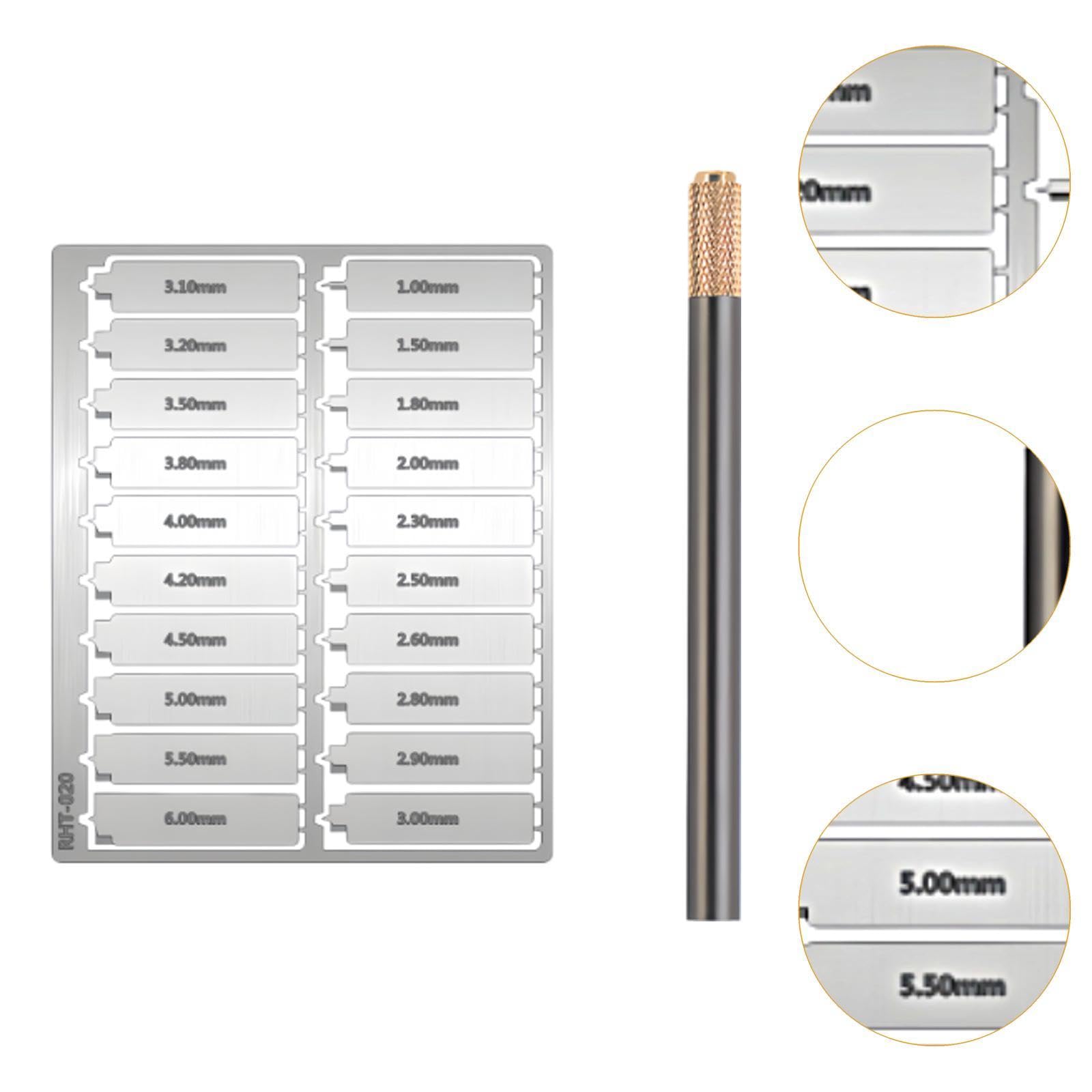 Milageto 20x Modeler Basic Tools Flat Bottomed Circular Holes Maker Easy to Use Model Digging Tools for Repairing Toys Craft Model