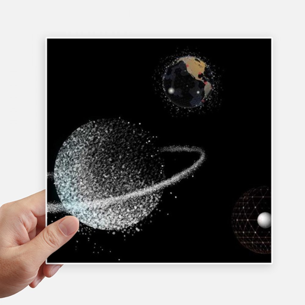 Pegatinas de nebulosas de 20 cm para pared y maletas set de 4 piezas blancas