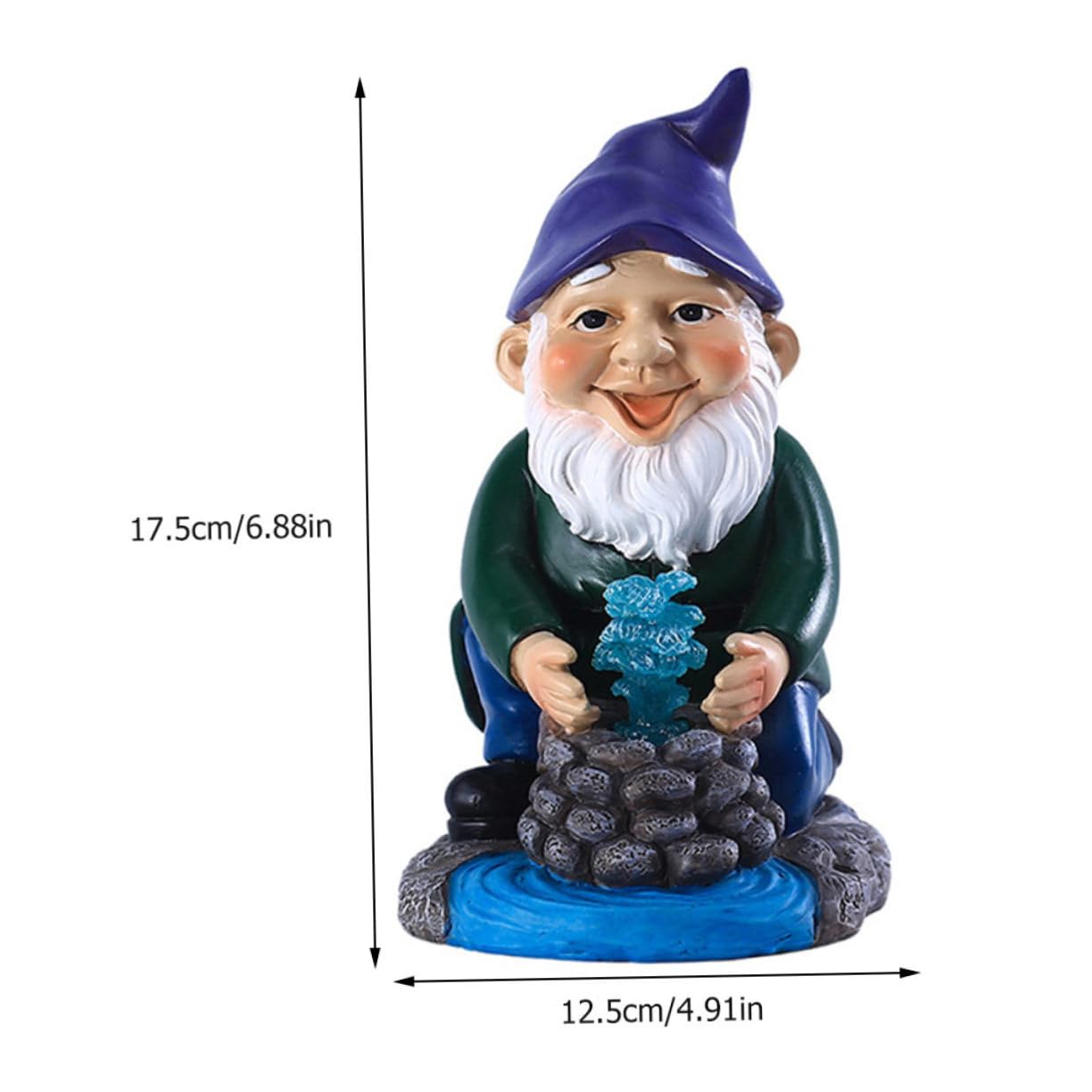 Toddmomy 2 Stück Solar Deko Wetterfeste Figuren für Außen und Innendekoration Lustige Gartendeko Resin als für Gartenliebhaber