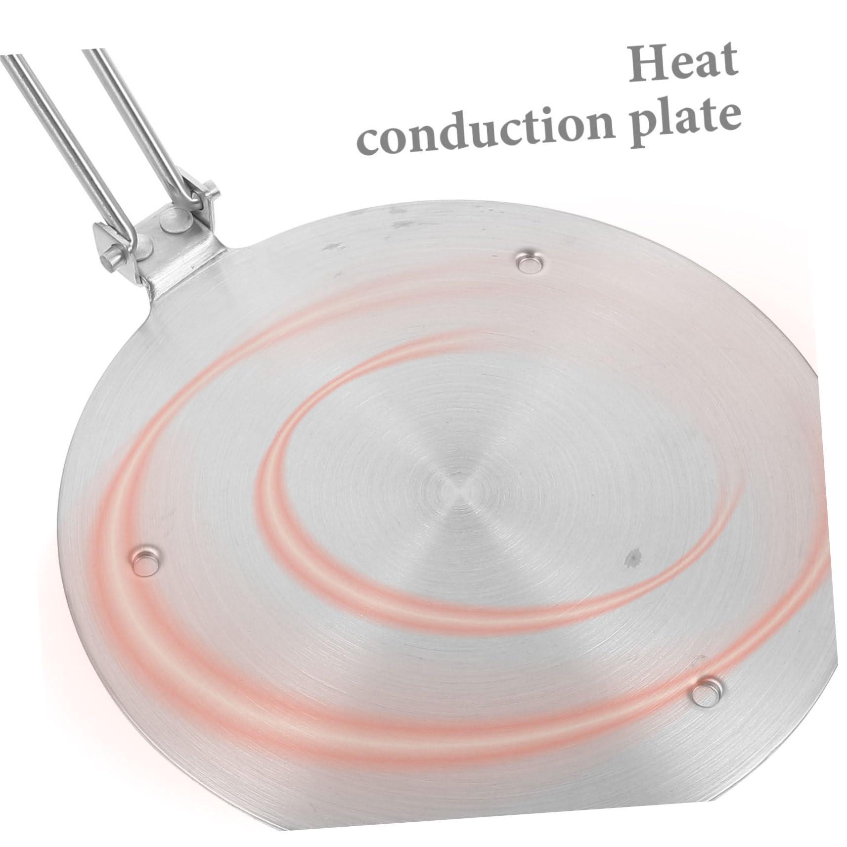 Placa Difusora de Calor Inoxidable para Hornillas Gas y Eléctricas Asa Plegable para Descongelar y Cocinar
