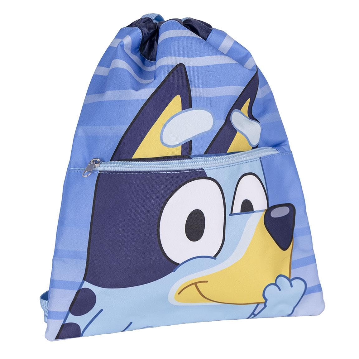 Bluey Mochila de Gimnasio, Mochila Cuerdas, Bolsa de Equipaje, Bolso Guarderia, Mochila de Viaje Infantil, Regalo para Niños y Niñas