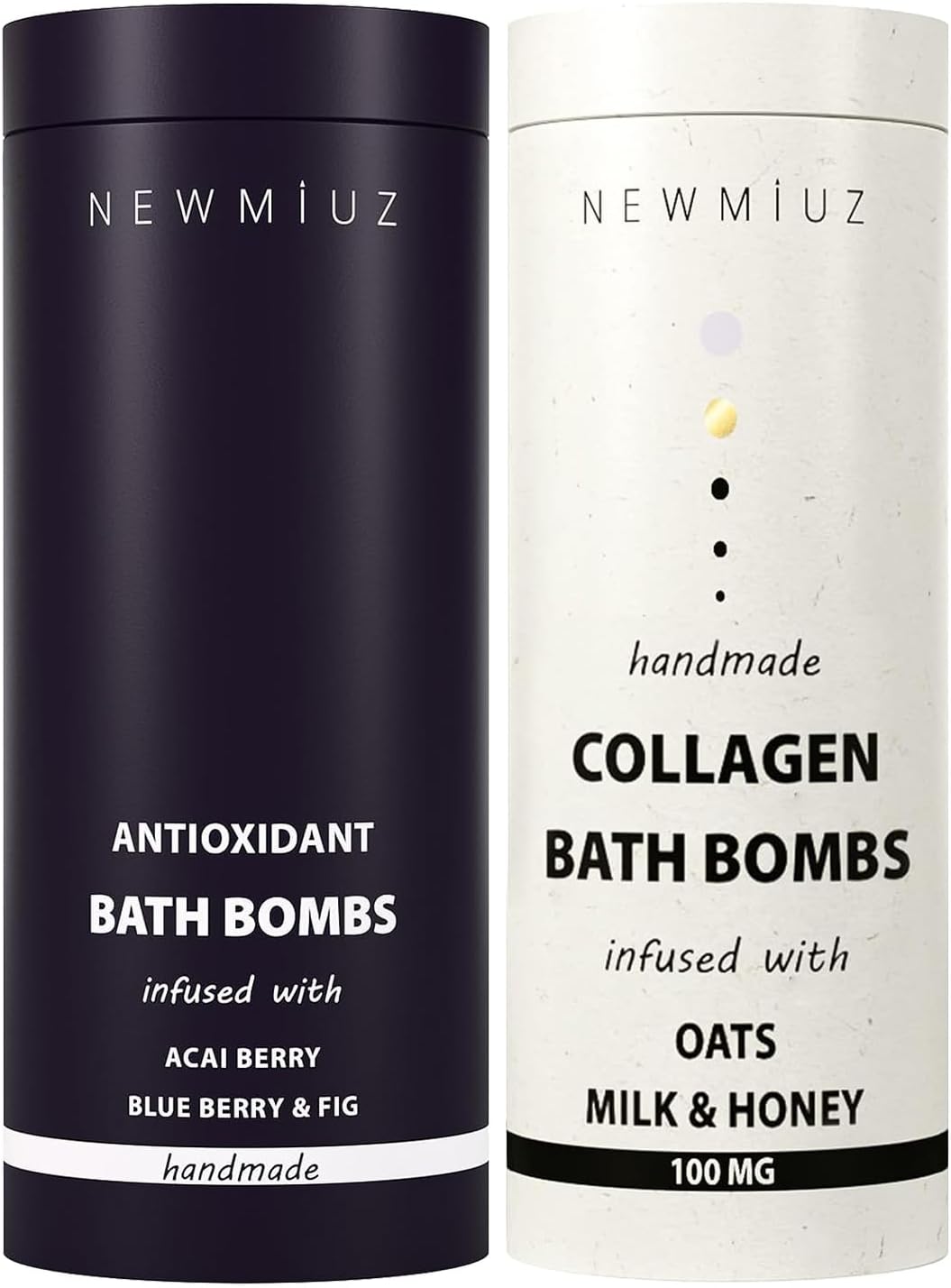 Hydrating Fizzing Bubble Bath Bombs Gift Set Pack of 2 Perfect Selfcare Gift for Birthday Christmas or Stocking Stuffers