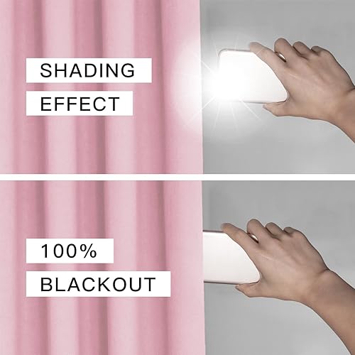 Miniatura 3 de FY FIBER HOUSE Cortinas cortas opacas completas, modernas con aislamiento térmico, cortinas pequeñas para ventana de dormitorio o sala de estar,