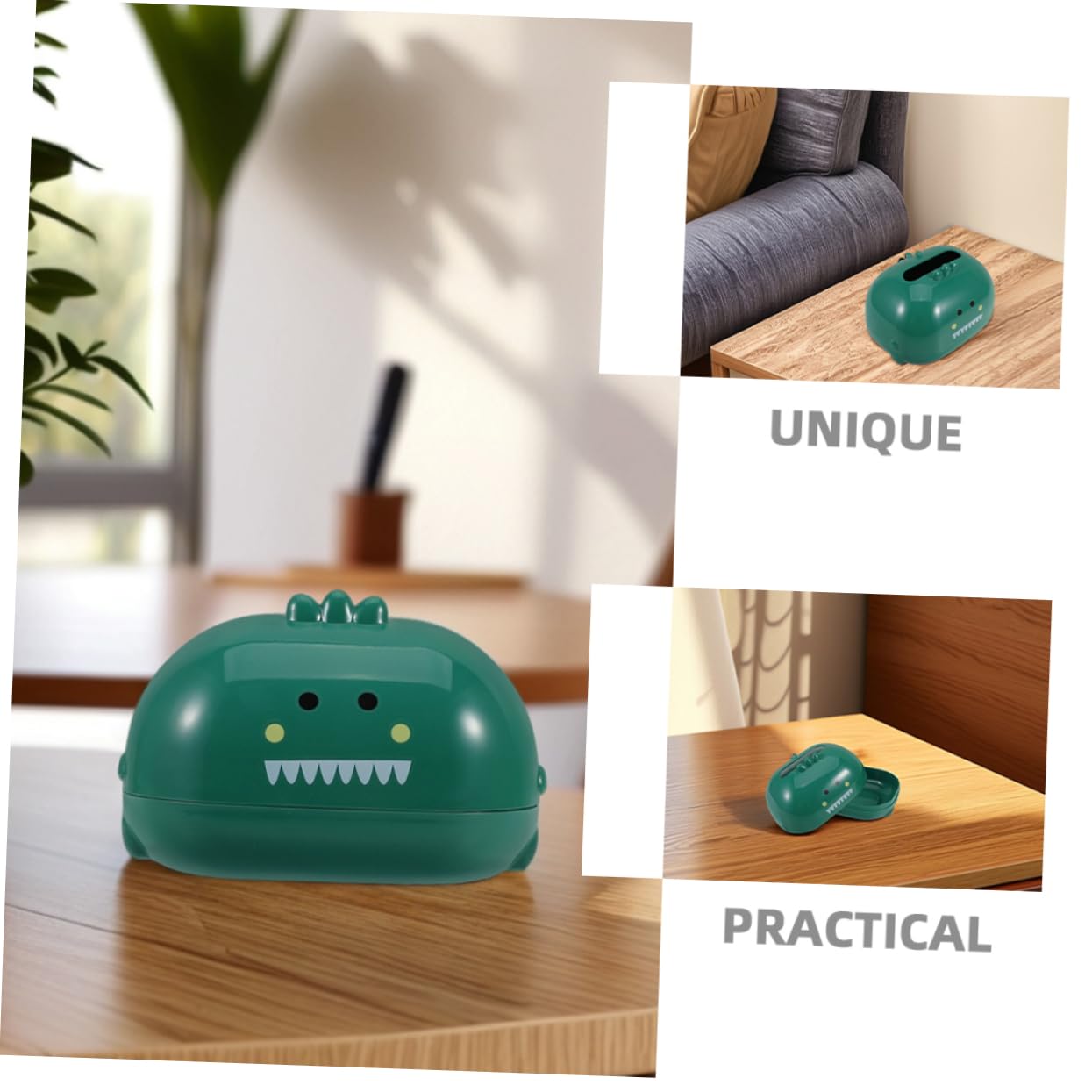 HAPINARY Animal Napkin Holder Rectangle Tissue Box Dinosaur Design Multifunctional Storage for Home Office School