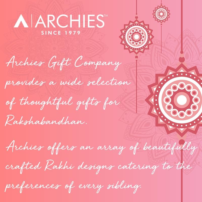 Image of ARCHIES Rakhi Collection For Rakshabandhan | Rakhi For Brother | Rakhi for Bhaiya and Bhabhi | Rakhi Combo Gift Hamper (CEREMONIAL-TRADITIONAL STYLE RAKHI COMBO)