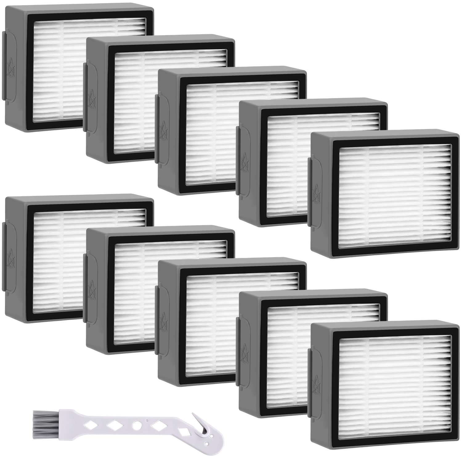Aryavos 10 Pack HEPA Filter Replacement Compatible for iRobot Roomba I&E Series E5 E6 E7 i3 i3+ i4 i6 i6+ i7 i7+ i8 i8+/ Plus Robot Vacuum Cleaner