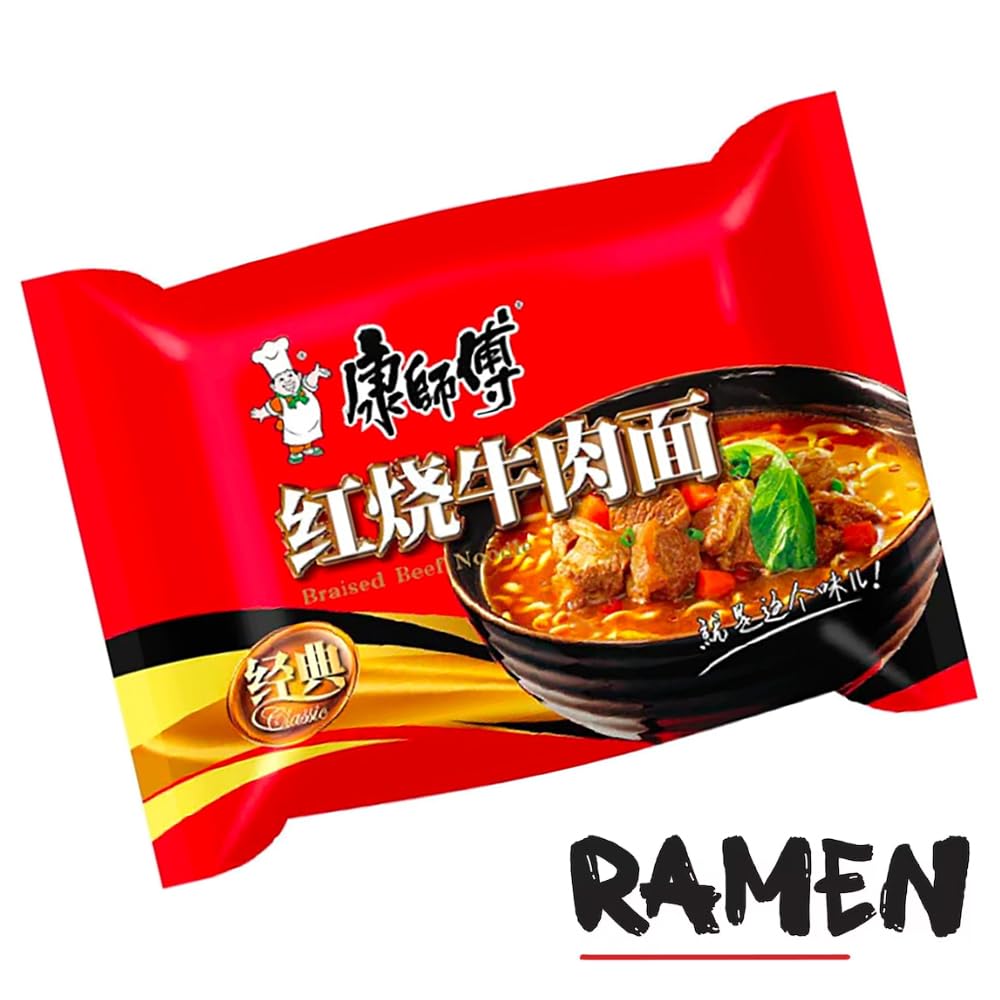 Pack 24 Ramen Fideos Instantáneos Sabor Ternera - Instant Noodle Tallarines
