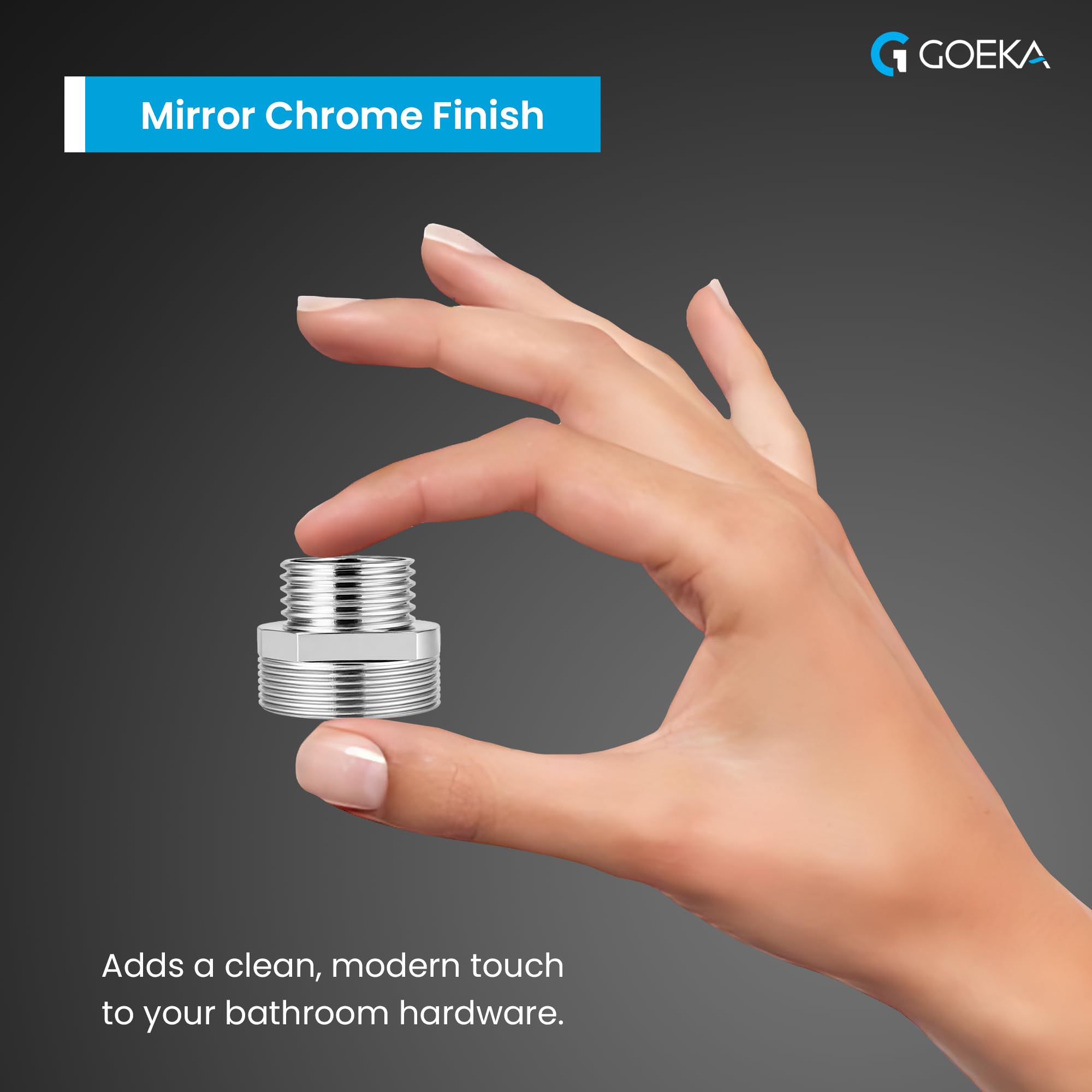 SEABIRD Shower Filter Adapters - Chrome Finish -4 SEABIRD Shower Filter Adapters - Chrome Finish -4
