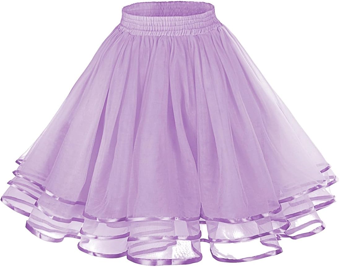 LaceLady Women's Vintage Petticoat Tutu Underskirt Crinoline Dance Slip Belt