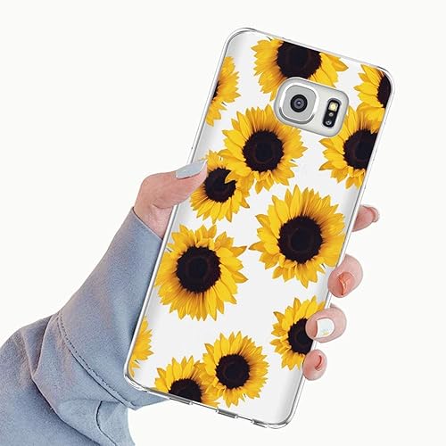 Miniatura 3 de Funda para Galaxy S7, Galaxy S7 para niñas y mujeres, delgada, a prueba de golpes, patrón transparente, suave, flexible, TPU trasero, funda