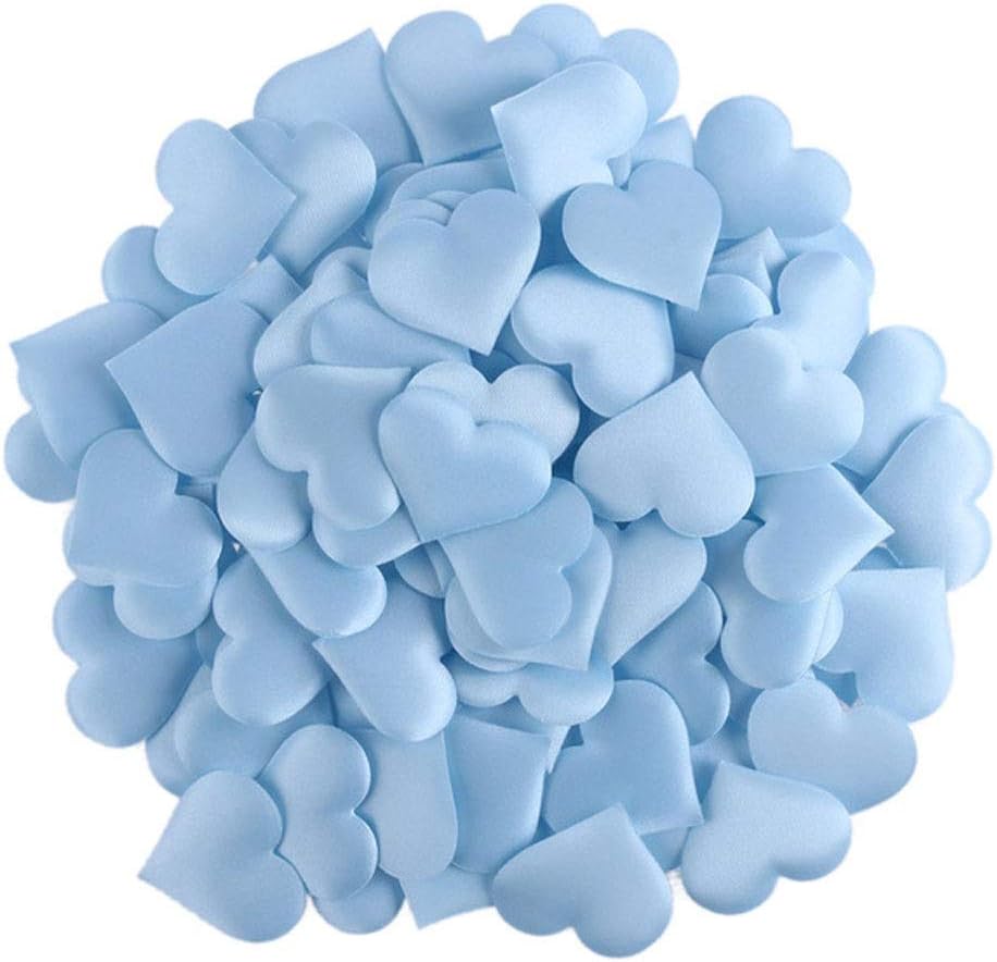 100pcs/lot Love Heart Shaped Sponge Petal for Wedding Decorative Handmade DIY Petals Birthday Table Wedding Party Supplies (Color : 4) (3)