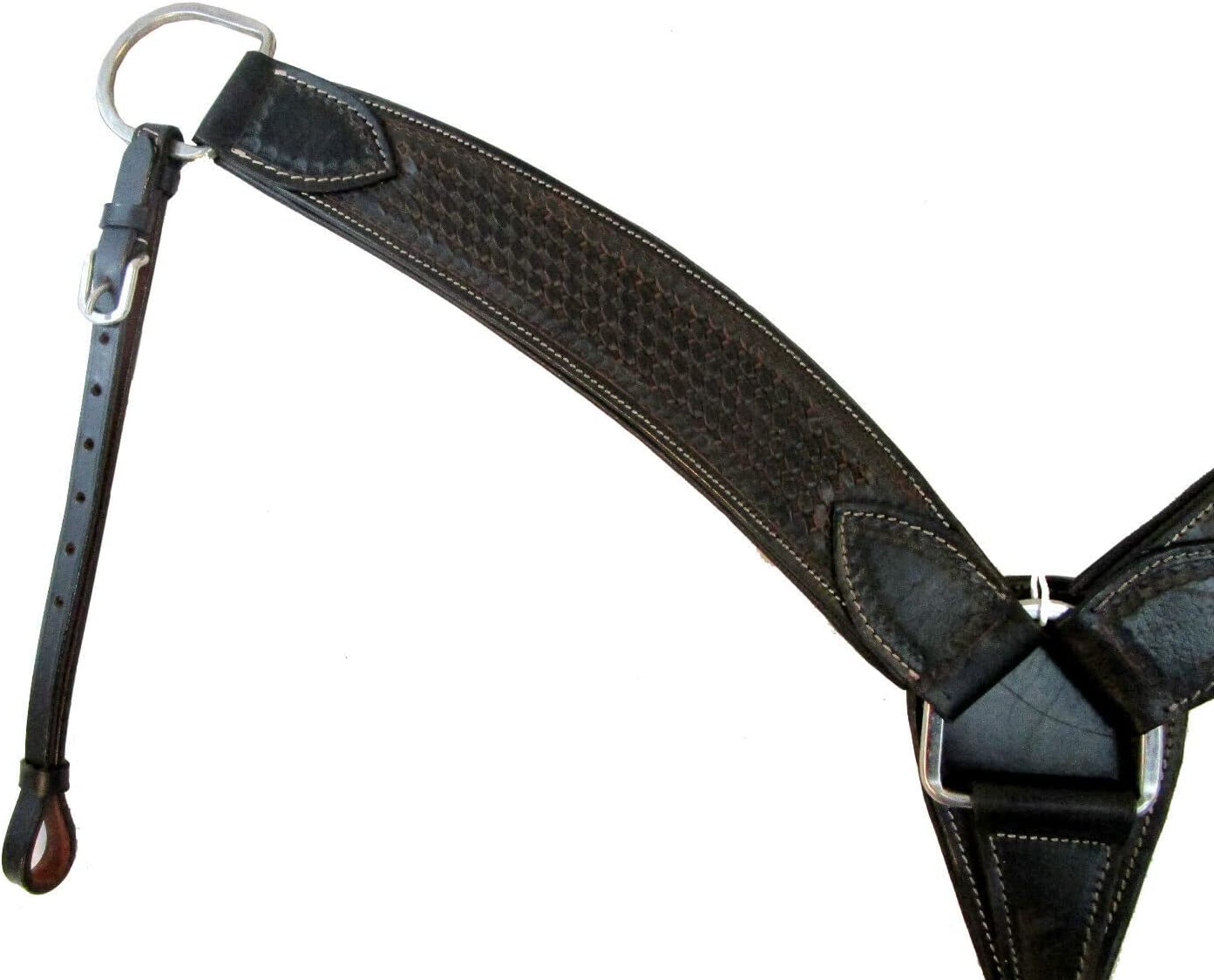 Leather Breast Collar Western Horse Barrel Roping
