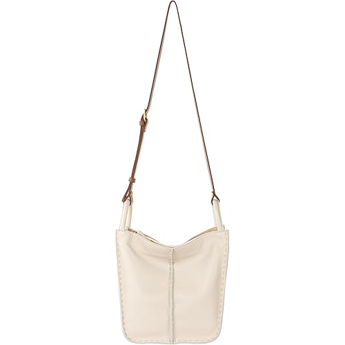 The Sak Los Feliz Crossbody Bag in Leather, Large, Unlined Purse with Single Adjustable Shoulder Strap