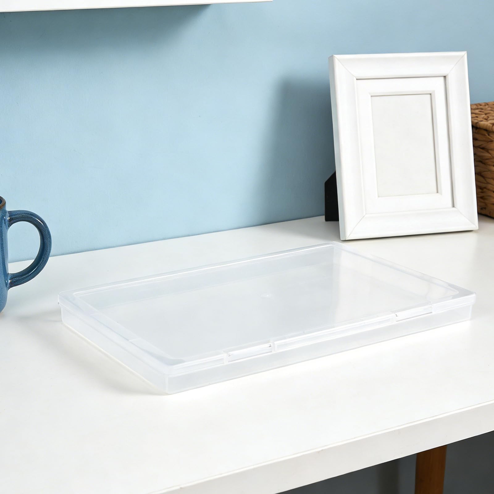 6-częściowe Pudełka Do Przechowywania Zdjęć: Plastikowe Organizery Do Zdjęć, 8''x10'', Do Przechowywania Kart, Papieru I Rękodzieła