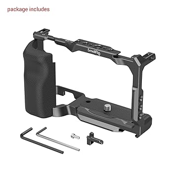 ZV-E10 ボディのみ ＆ SmallRig グリップ付きケージ Amazon.co.jp: SmallRig ZV-E10用グリップ付きケージ/内蔵