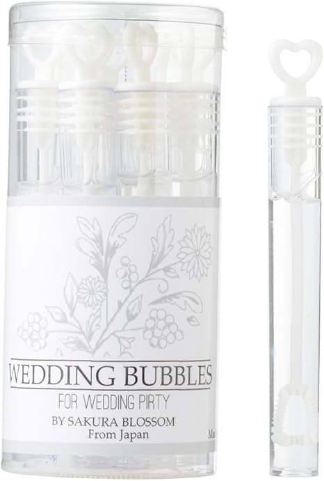 Amazon 日本製 パーティー用バブルシャワー ハート 12本入り サプライズ演出 各種イベントシャボン玉 おもちゃ 結婚式 ブライダル ウエディング 誕生日 撮影用しゃぼん玉 ハート12本入 パーティーグッズ おもちゃ