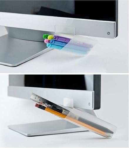 Miniatura 4 de Home-organizer Tech Soporte de notas y tablero de notas para monitores de computadora, tablones de mensajes acrílicos, blocs de notas con dos cajas