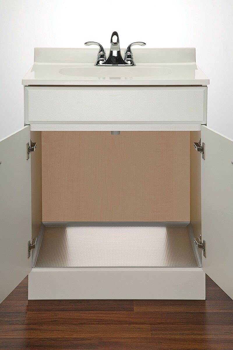 Kitchen Sink Shelf Liner Protector 800-1000mm Base Cabinet DRIP Tray Aluminium (to Suit 1000mm External Cabinet Width), Silver