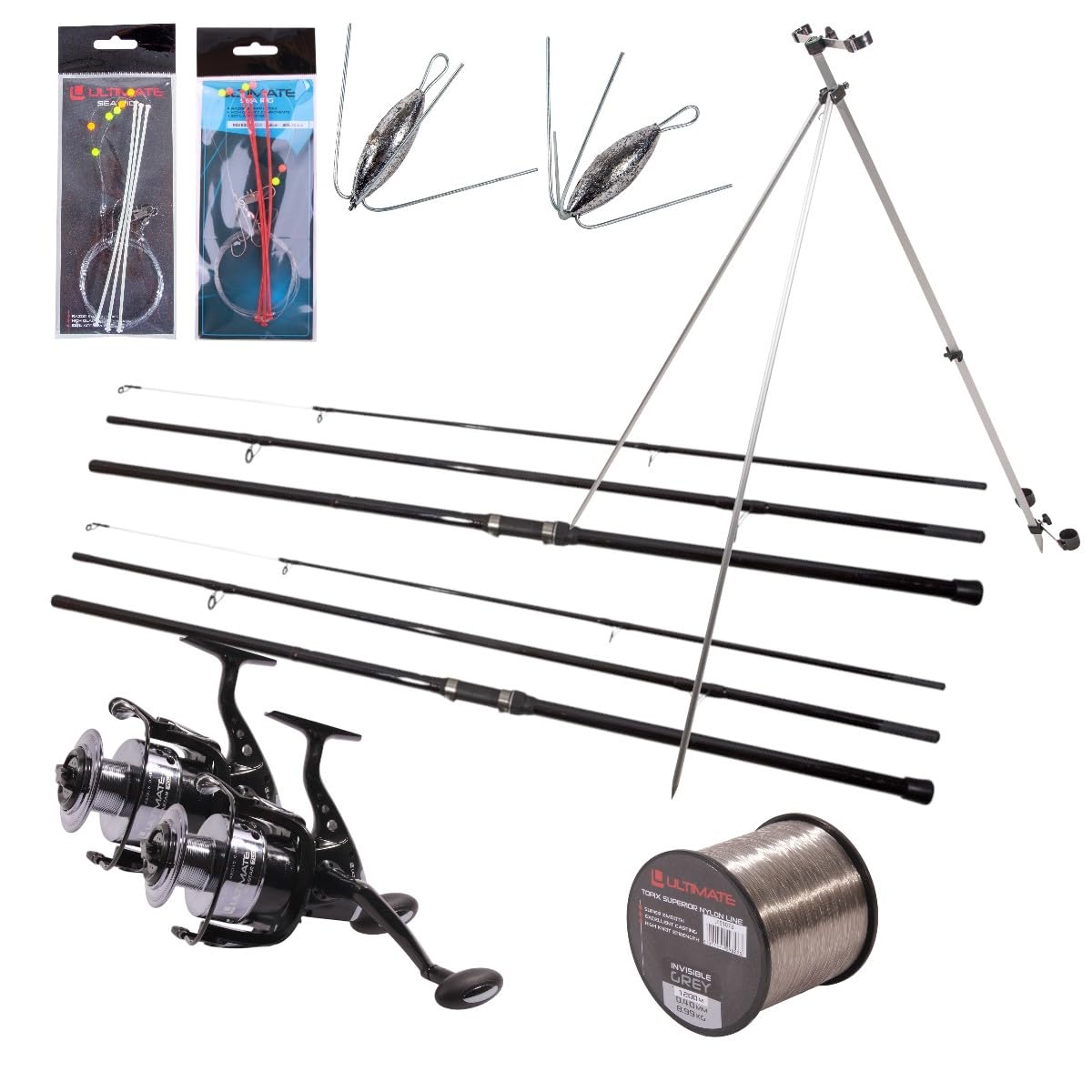 Ensemble De Canne À Pêche De Plage BeachForce Ultimate 4.50m - Ensemble Mer
