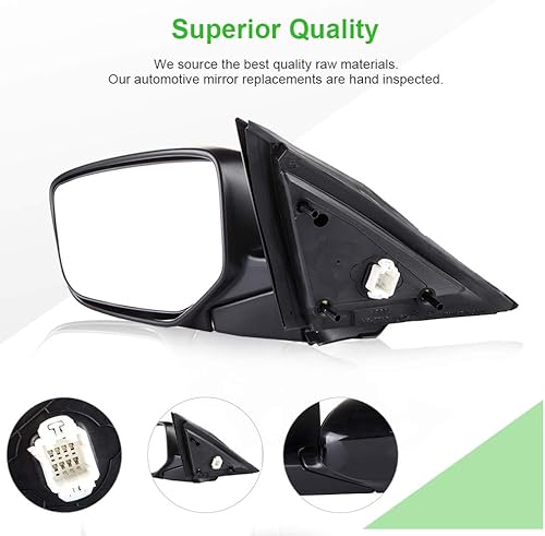 Miniatura 10 de SCITOO Espejo de puerta lateral del conductor para Chevy para GMC Accesorios exteriores Espejo 2003-2011 para Chevy para GMC Express Savana Van