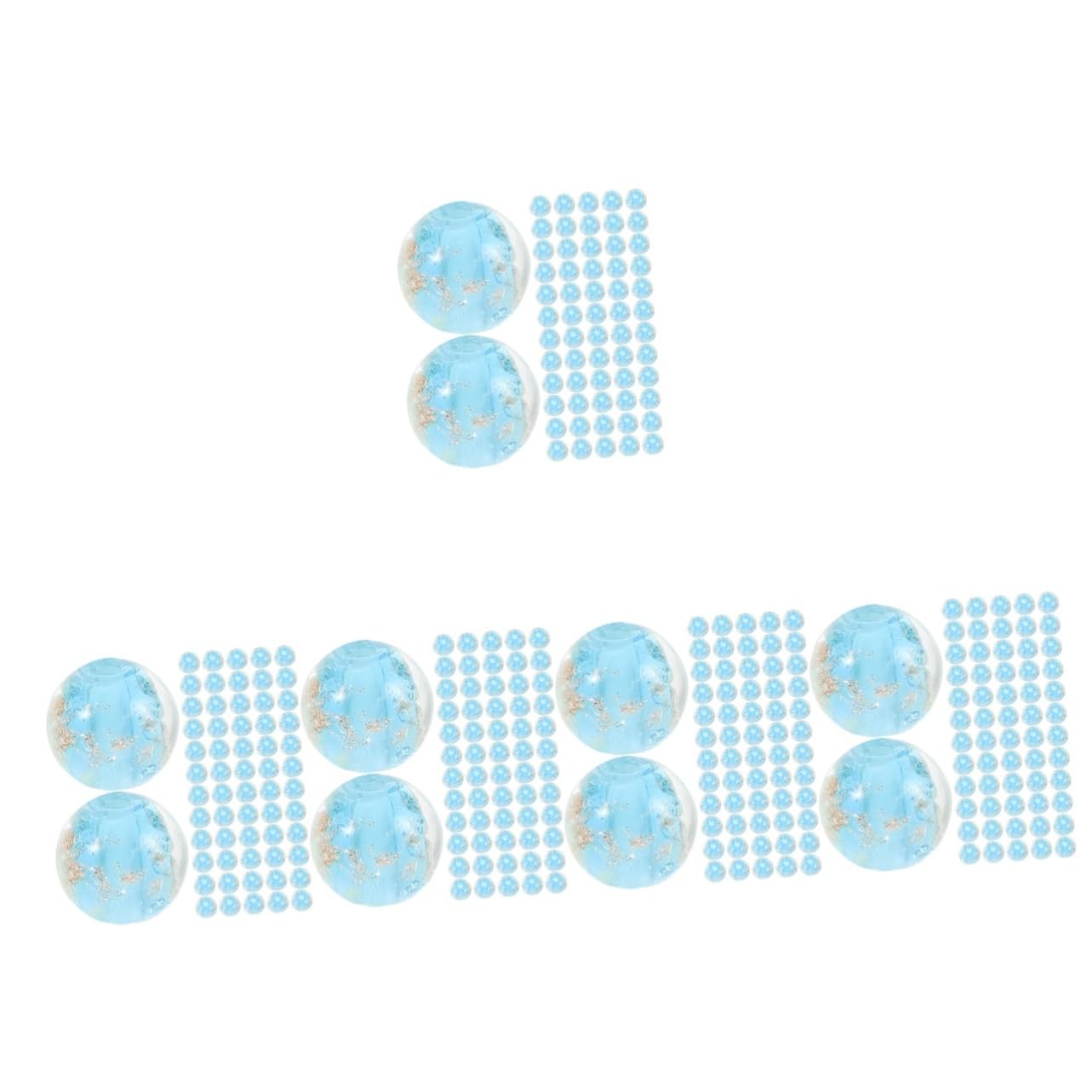 500piezas Cuentas De Joyería De Lago De Cuentas Espaciadoras Para Material De Vidrio Duradero Para Collares y Pulseras