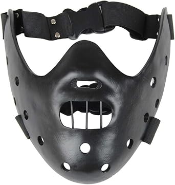 Kuberas Hannibal Lecter Mask The Silence of The Lambs Resin Horrible Killer Kills Mask Halloween Cosplay Mask for Adults