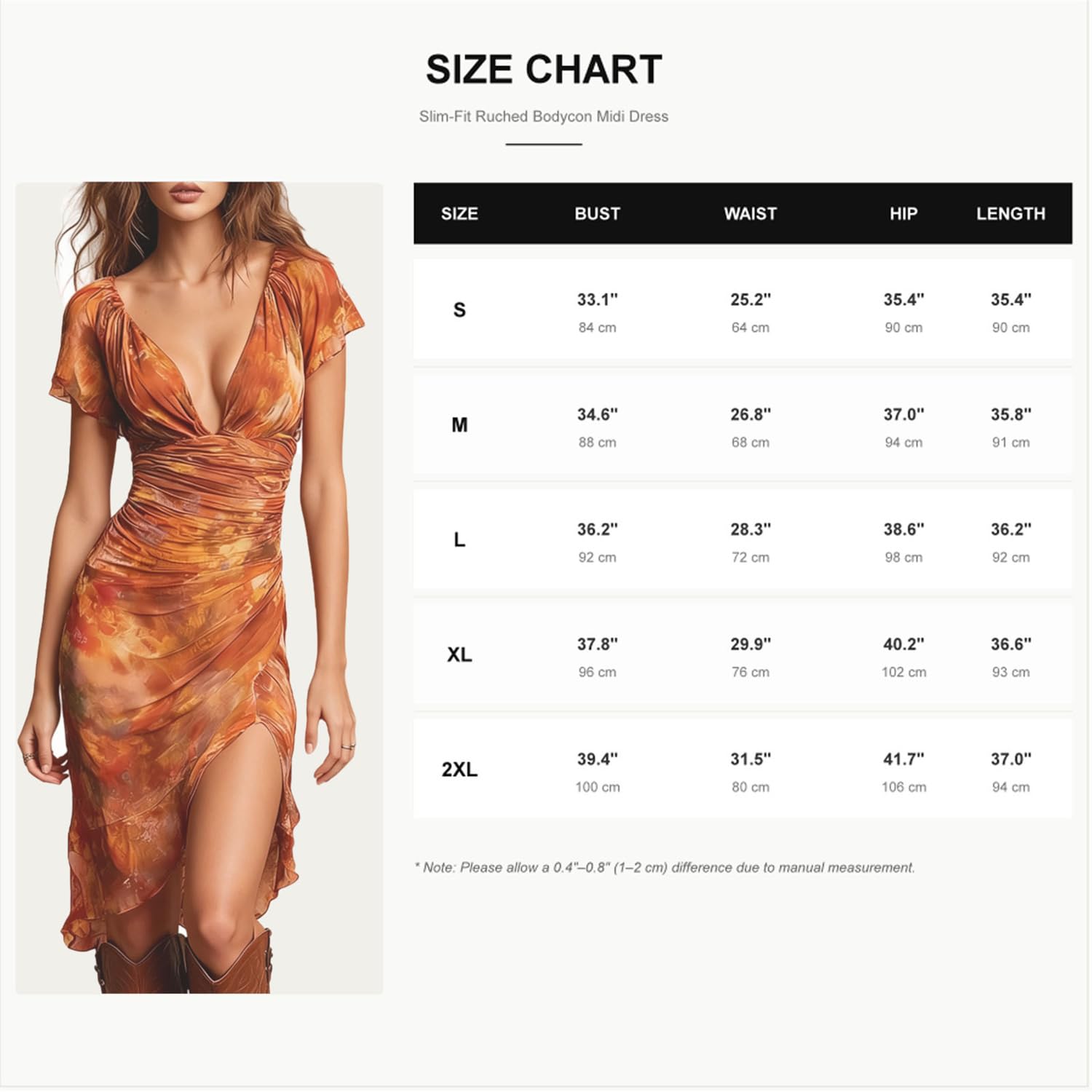 Abito Estivo Lungo da Donna: Taglio Aderente, Fantasia Floreale | Abito boho sexy da donna, scollo a V profondo, maniche a volant, design con spacco ideale per cocktail party