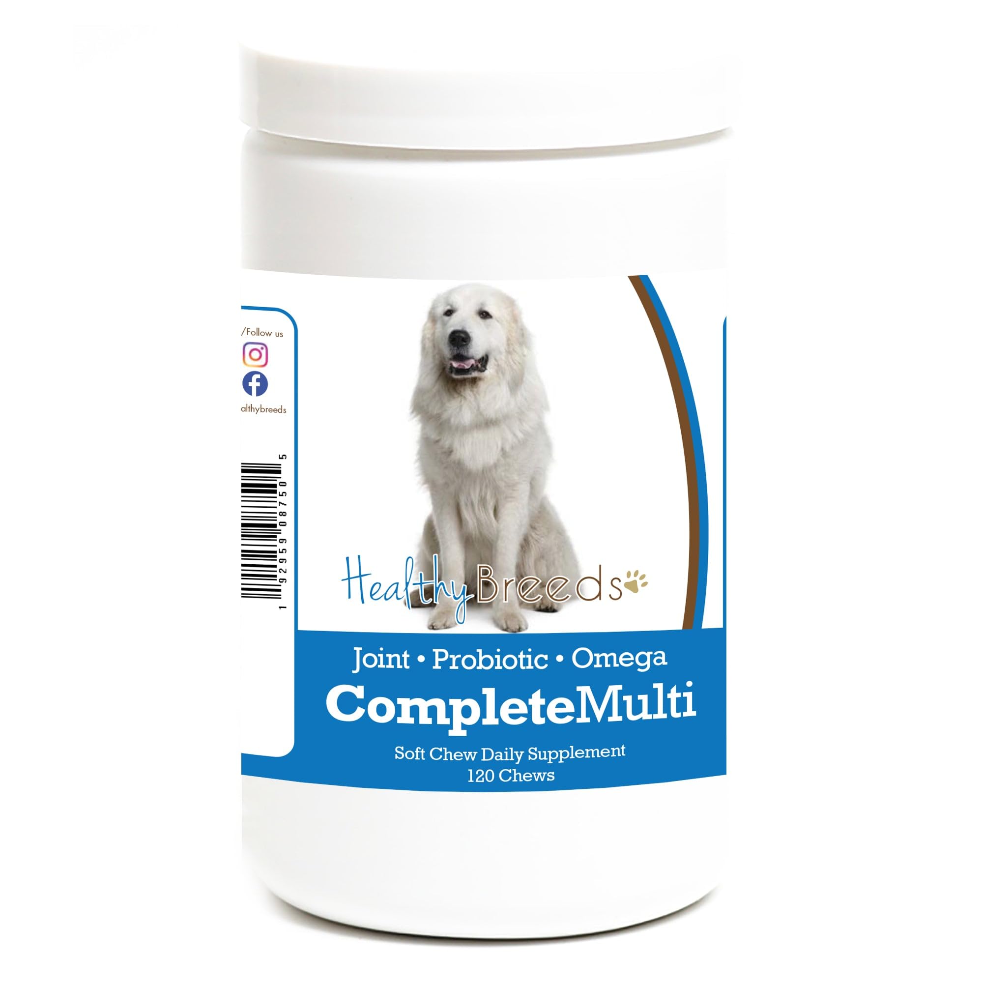Healthy Breeds Great Pyrenees All in One Multivitamin Soft Chew 120 Count