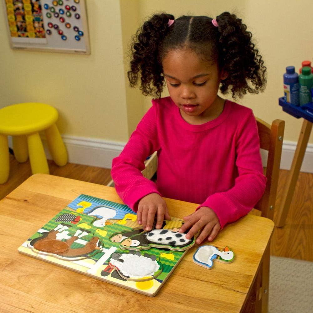 Melissa & Doug Farm Touch and Feel Puzzle