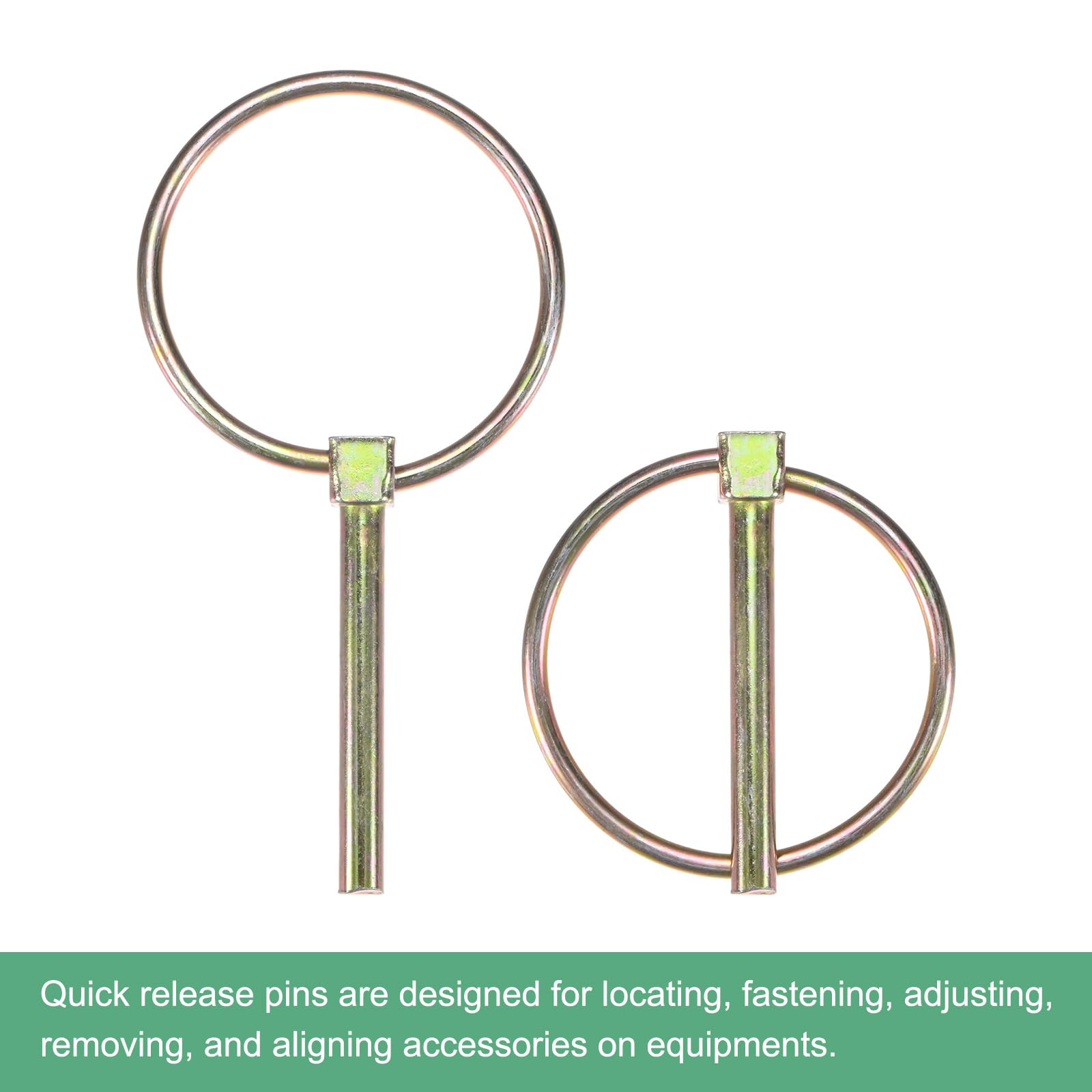 M METERXITY 6-Pack 1/4" Linch Pin with Ring - Image 4