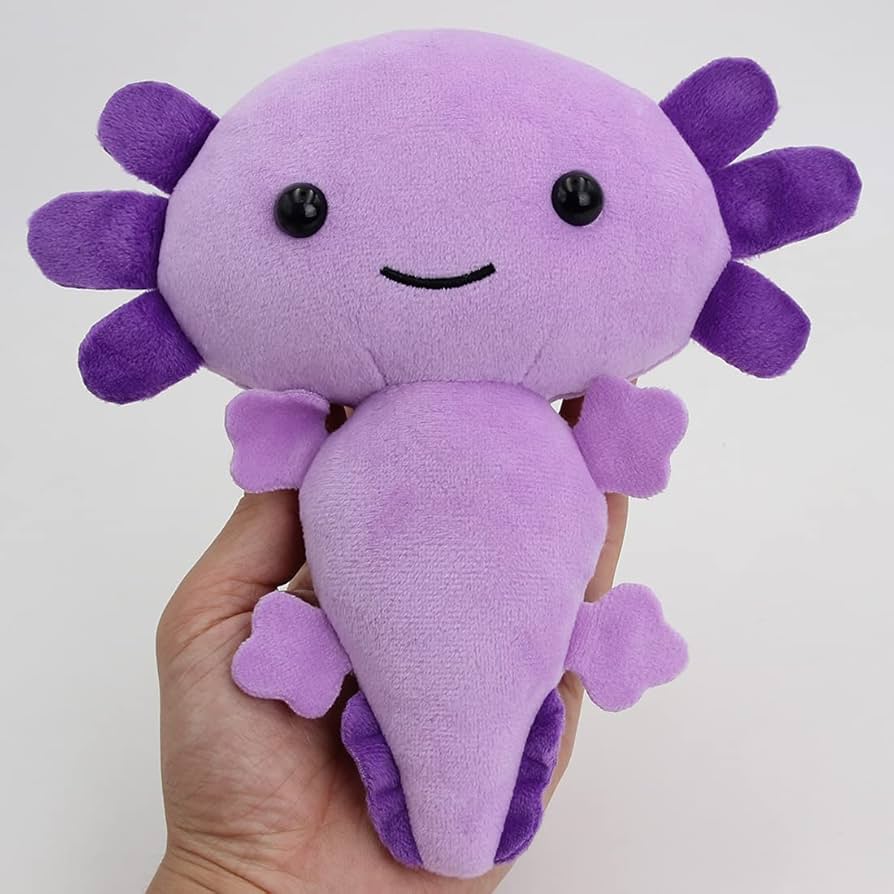 Amazon.com: ZCPACE Kawaii Axolotl Plush Soft Purple Axolotl