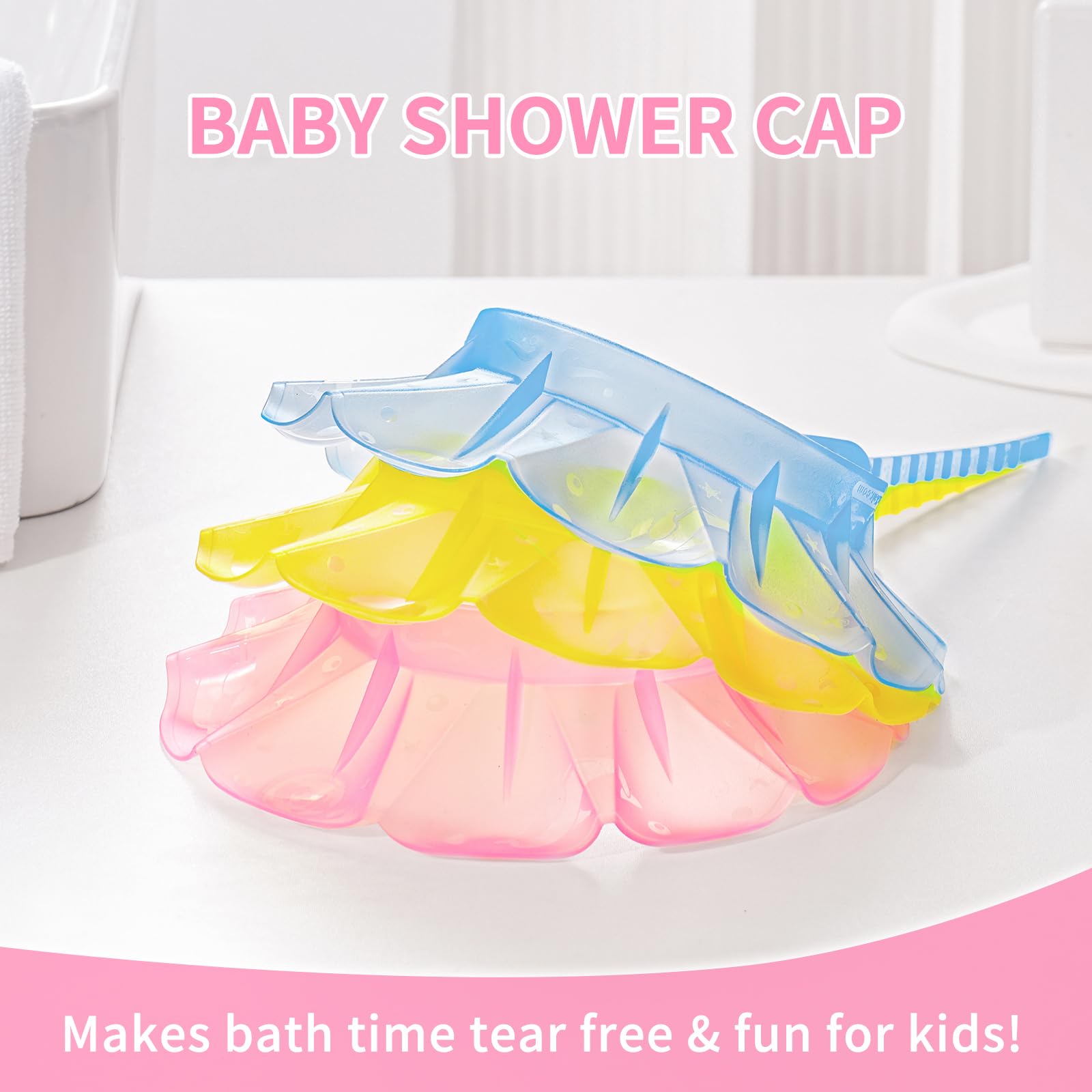 kair Baby Bath Visor Soft Silicone Shower Cap with Adjustable Fit
