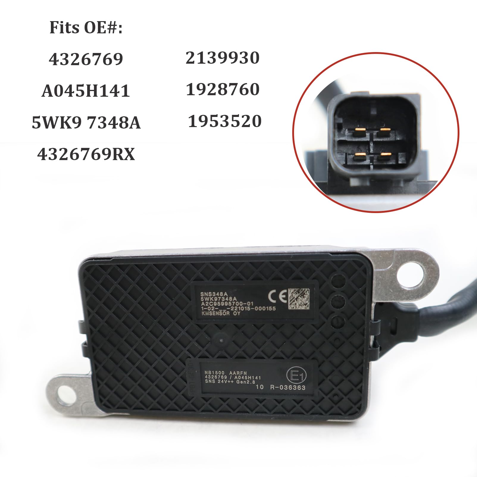 Amazon.com: kmdiesel 5WK9 7348A Nitrogen Oxide Sensor Nox Sensor 