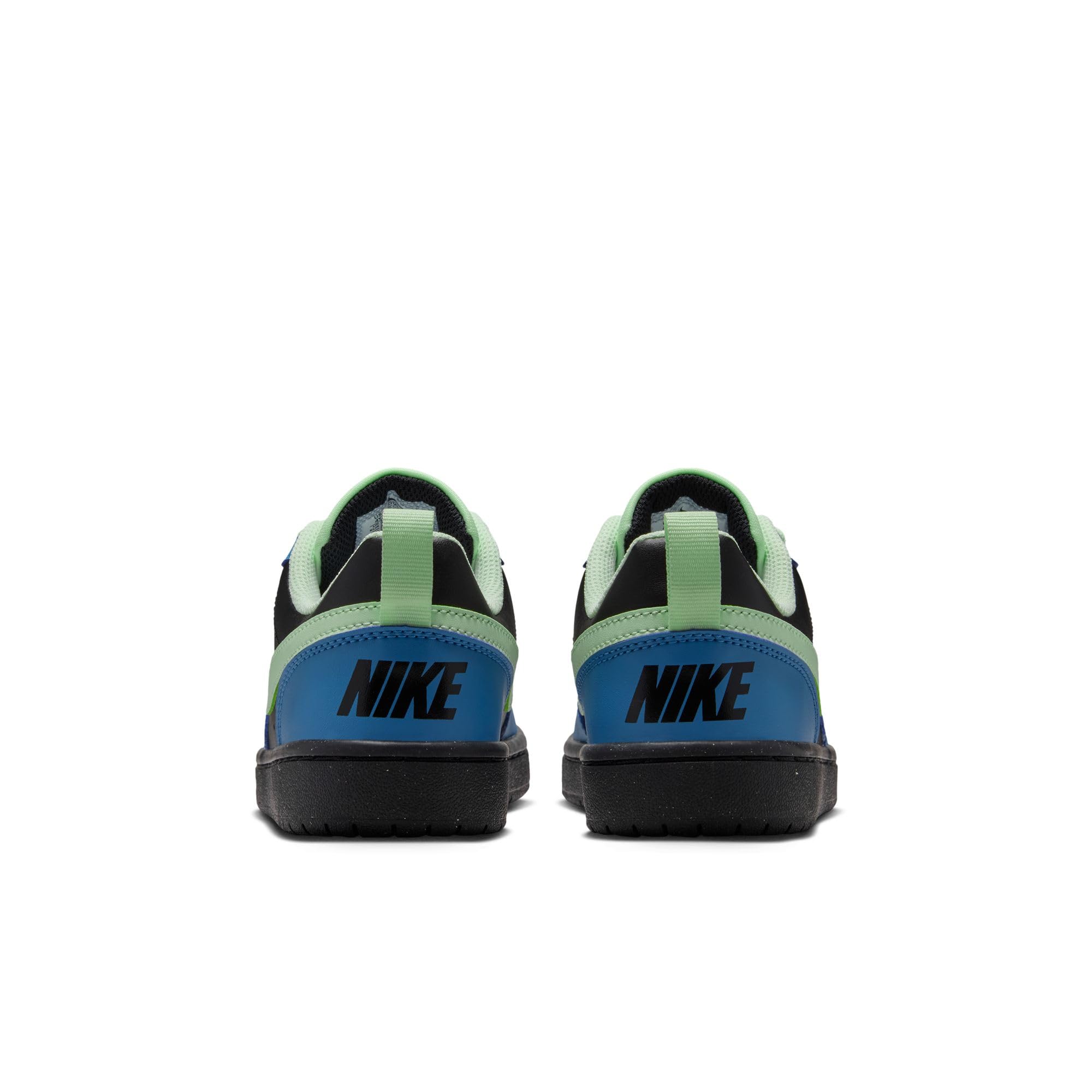 Nike Unisex Court Borough Low Recraft (Gs) Black/Volt Tint-Dutch Blue-Phantom Basketball Shoes 6 UK