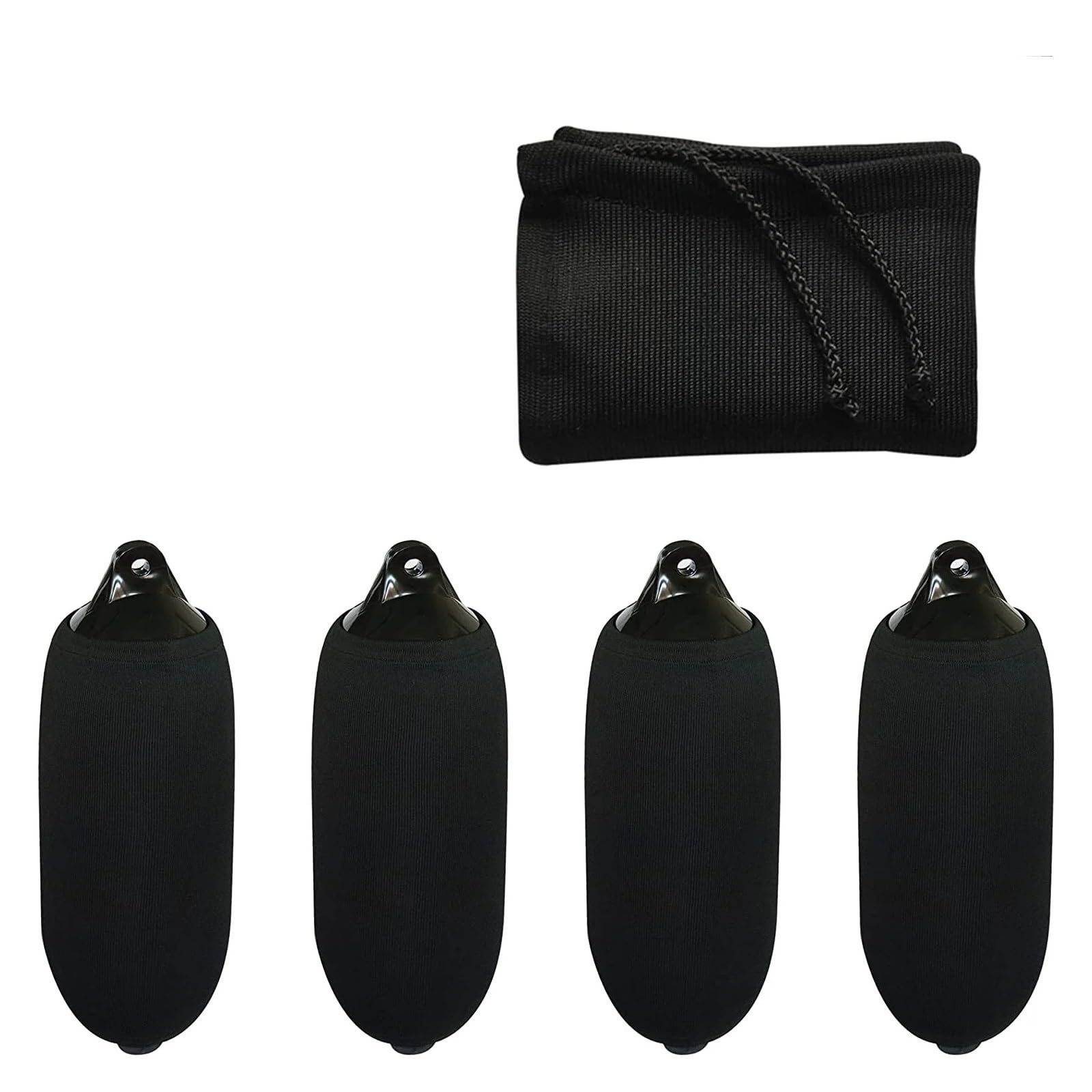 Confezione da 4 parabordi gonfiabili for Barche da 4,5'' x 16''/110x 400 mm, in PVC, for Pompa e Copertura, Parti for Barche