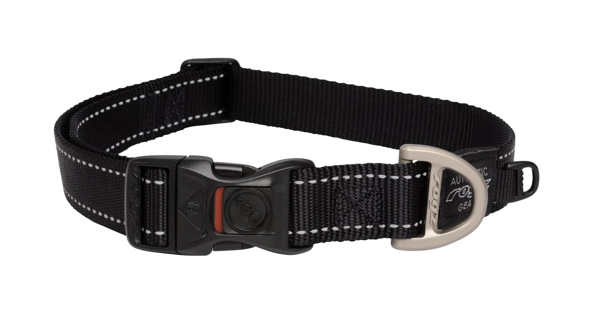 Reflective Dog Collar for Extra Large Dogs, Adjustable from 17-27 inches, Black