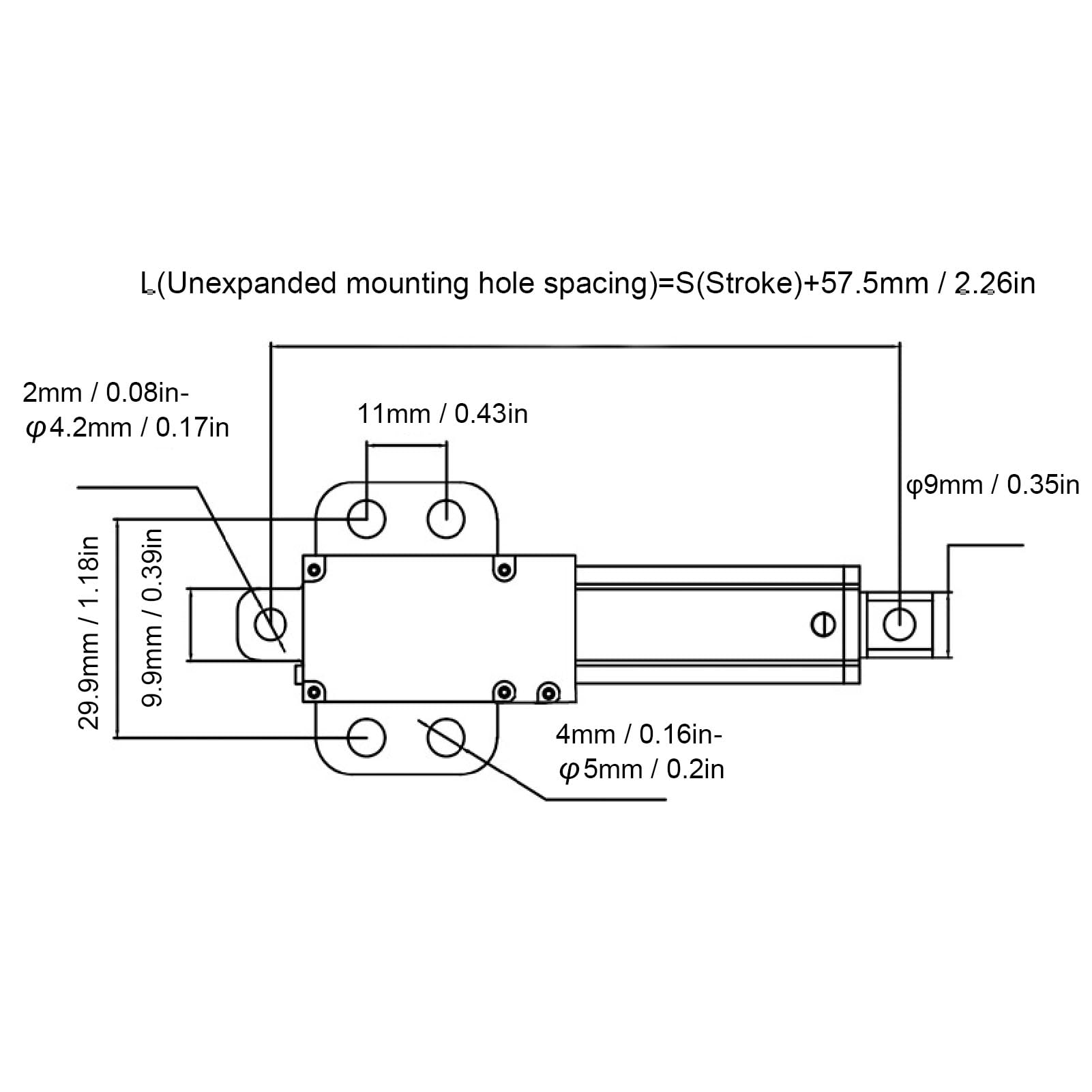 NDNCZDHC 24V Electric Linear Actuator 30mm Stroke 150N Thrust Linear Motion Actuator for Industrial Equipment