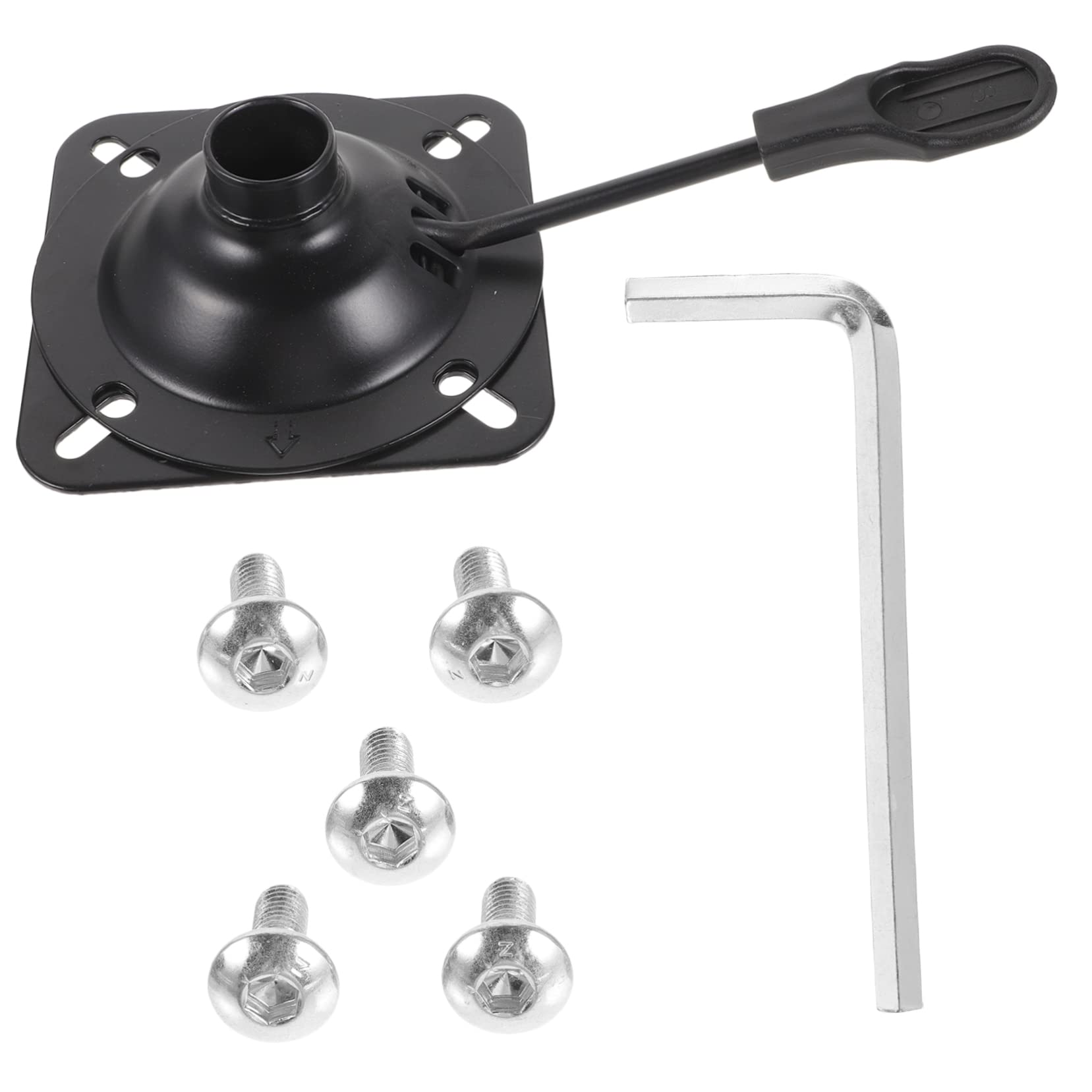 DOITOOL Pieza de Repuesto para Mecanismo de Inclinación, Fácil de Instalar y Limpiar Base de Silla Negra de Acero Inoxidable para Silla de Oficina o Barra