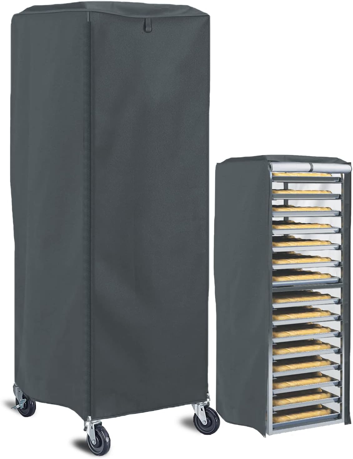 tiscover Bakery Rack Cover With Zipper, 20tier Sheet Pan