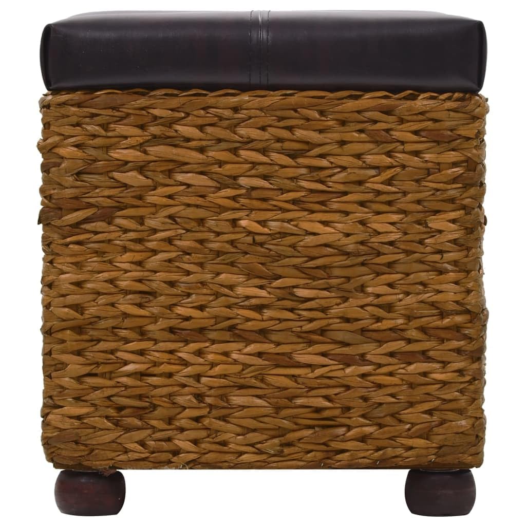 vidaXL Ensemble de Banc Lot de 2 Jacinthe d'eau Marron